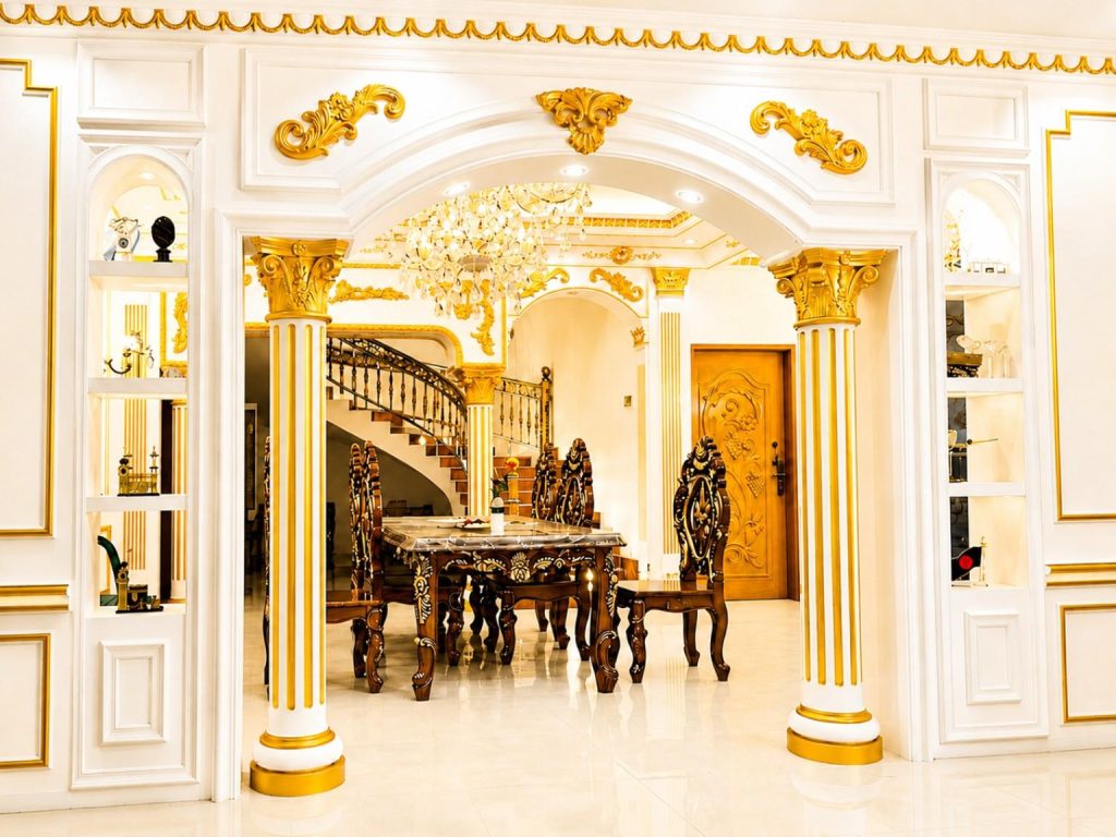 Modern Gypsum Round Gate Design