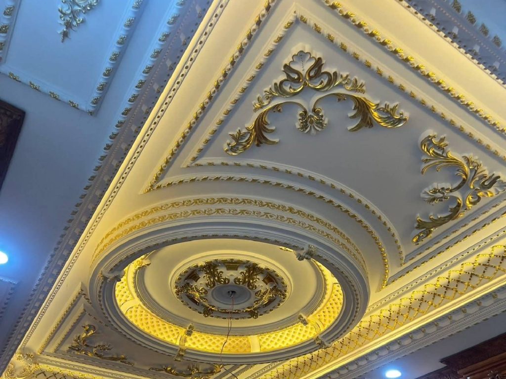 Best Elegant Victorian Gypsum Ceiling Design