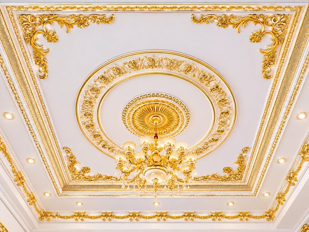 Best Elegant Victorian Gypsum Ceiling Design