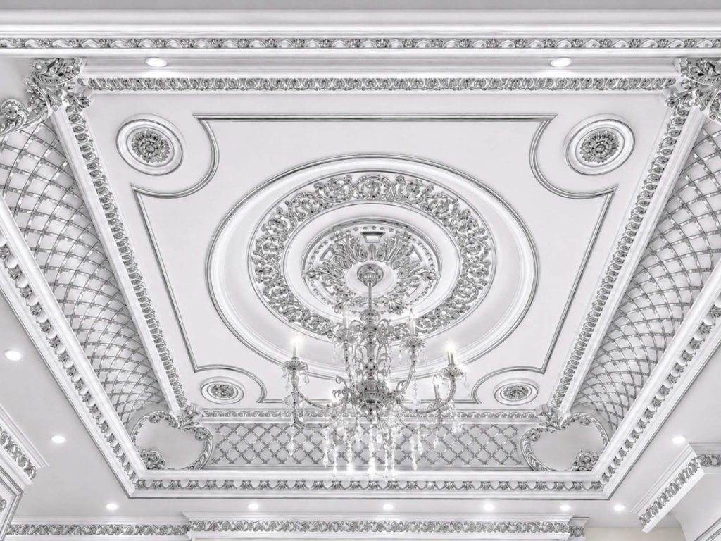 Luxury Victorian Gypsum Ceiling Design