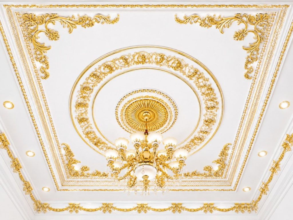 Best Elegant Victorian Gypsum Ceiling Design