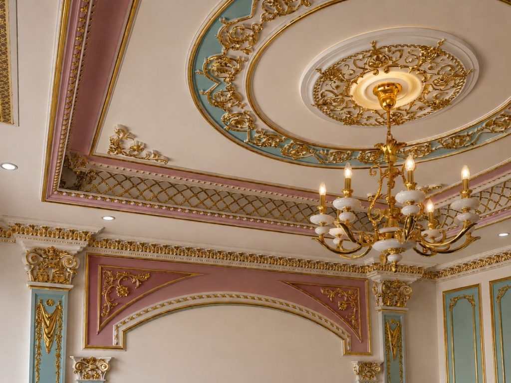 Luxury Victorian Gypsum Ceiling Design