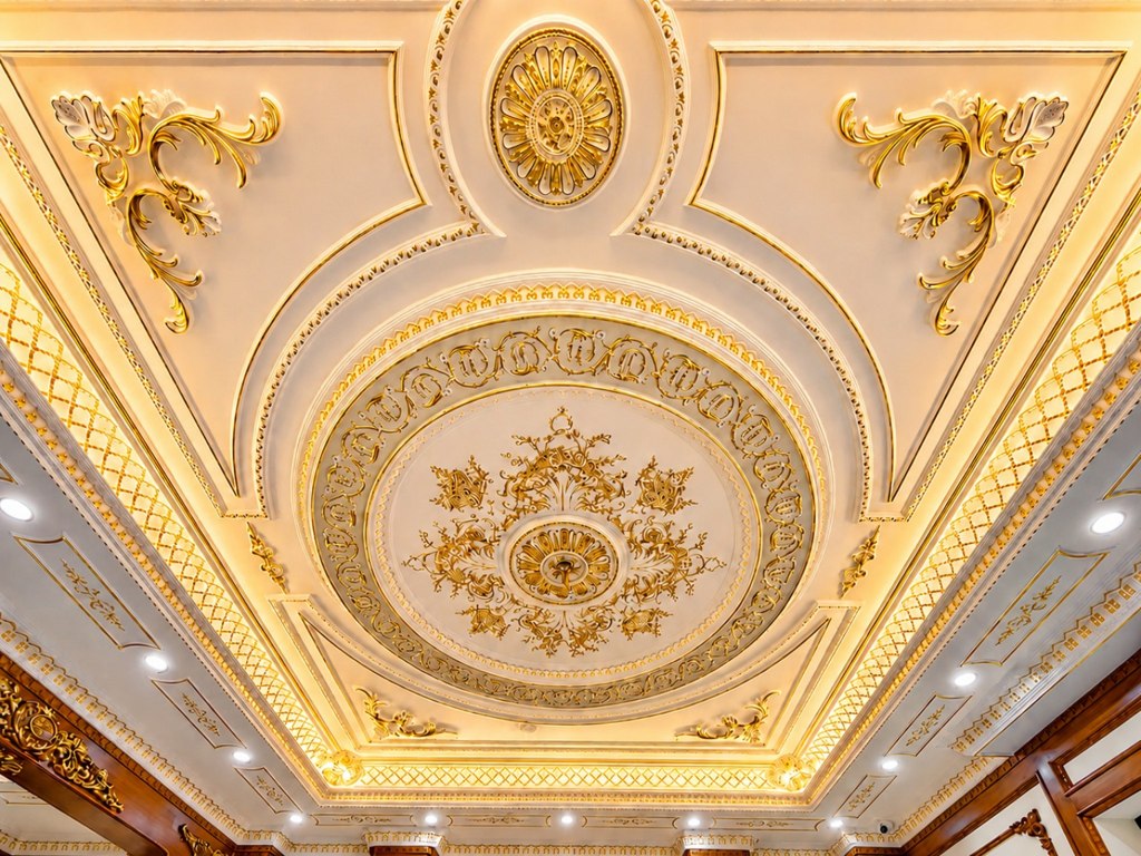 Best Victorian Round Gypsum Ceiling Design