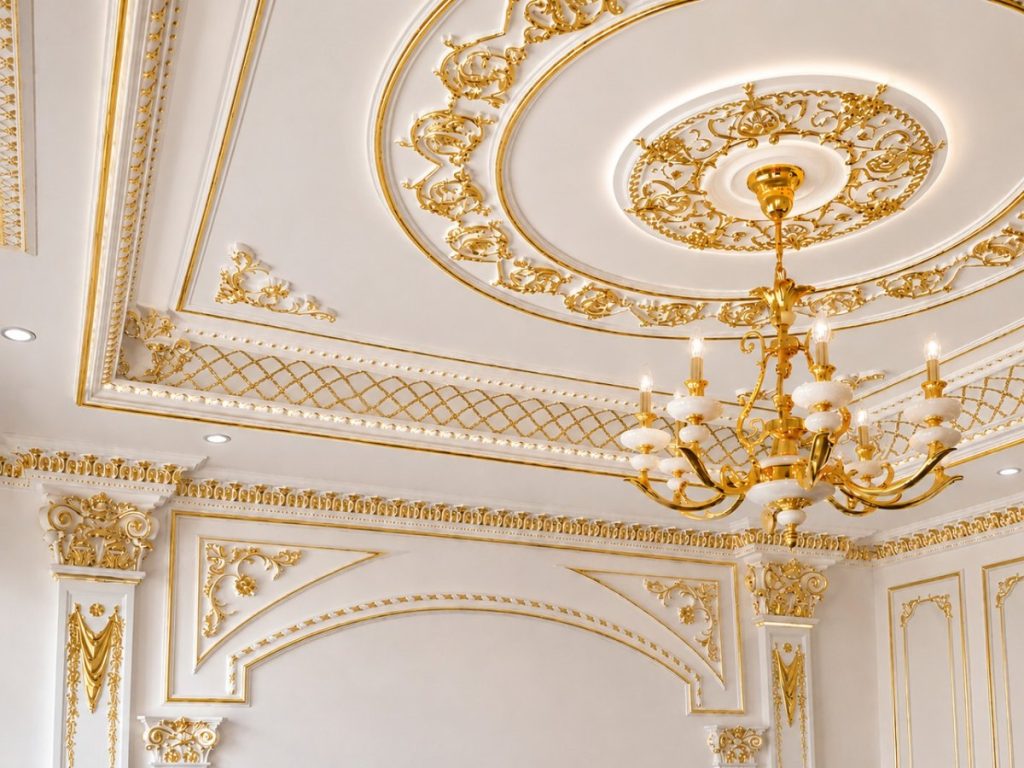 Luxury Victorian Gypsum Ceiling Design