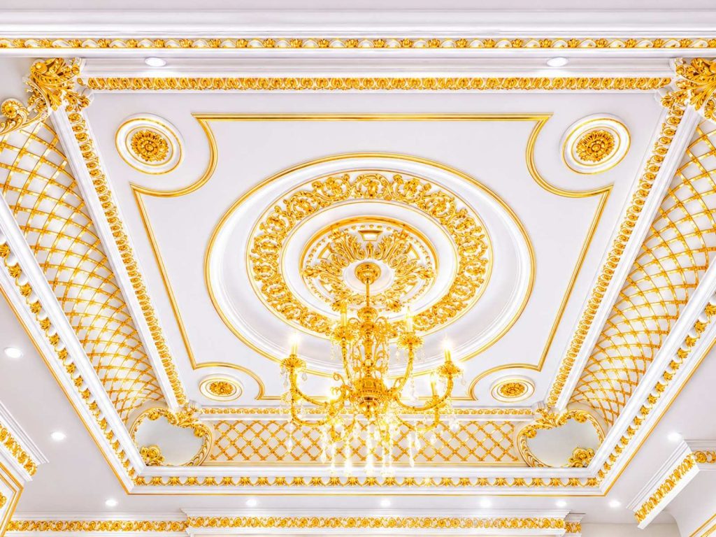 Luxury Victorian Gypsum Ceiling Design
