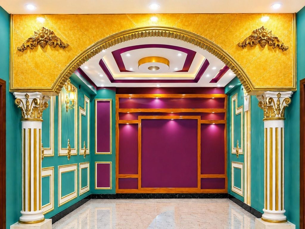 Luxury Gypsum Round Gate Design