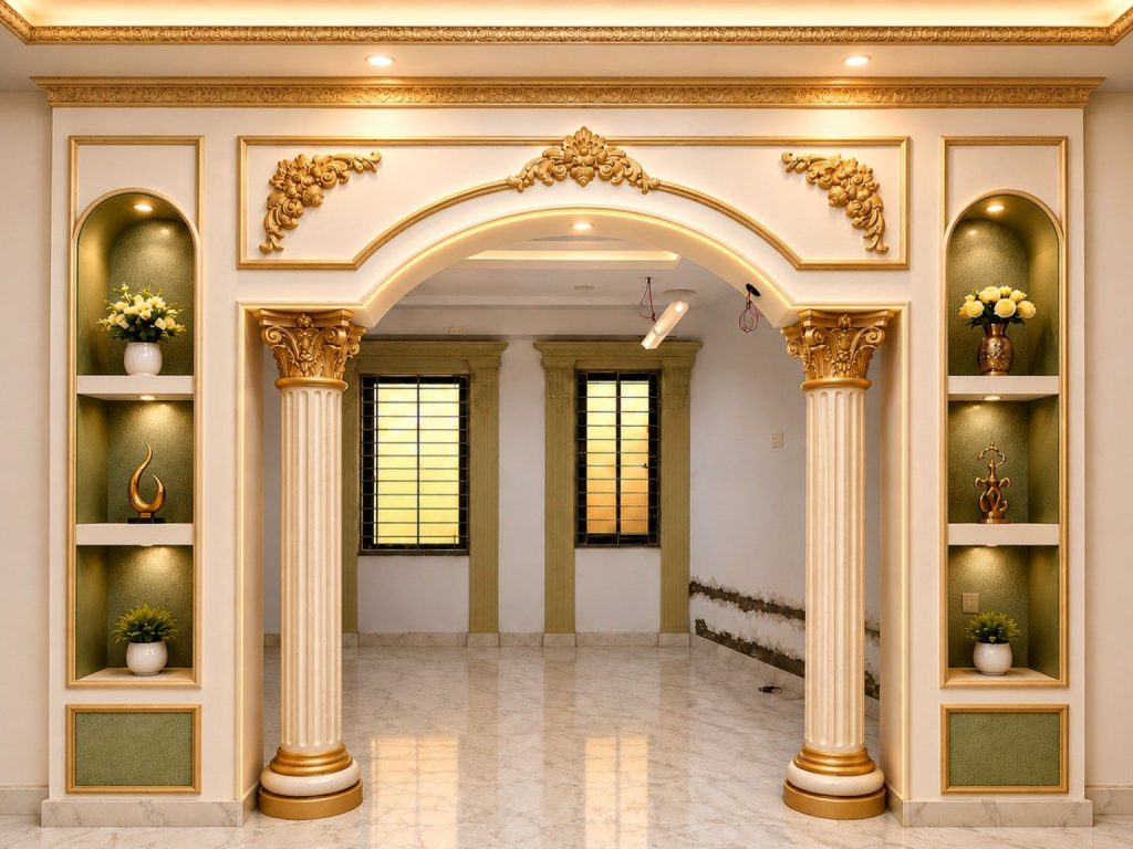Best Gypsum Round Gate Design