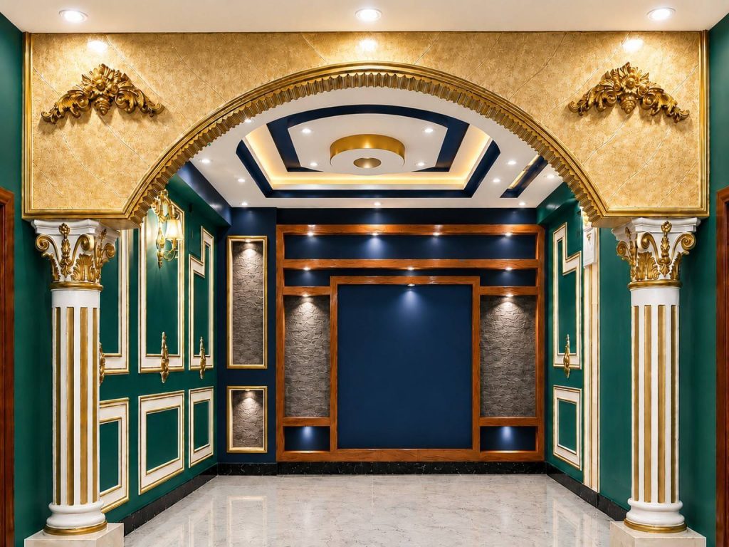 Luxury Gypsum Round Gate Design