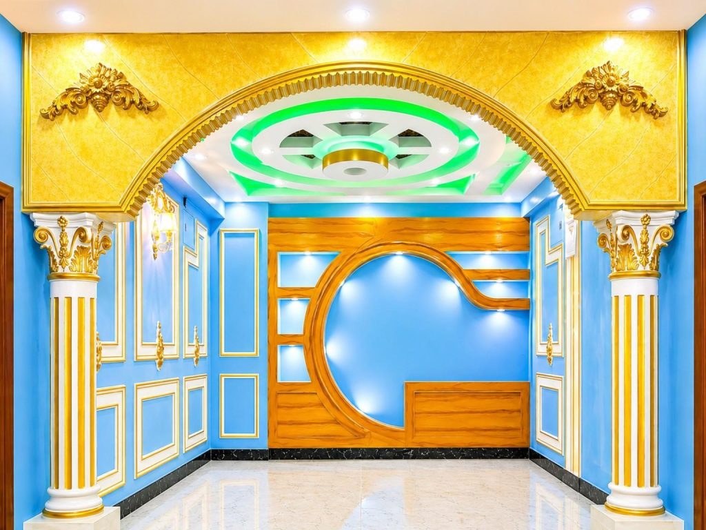 Luxury Gypsum Round Gate Design