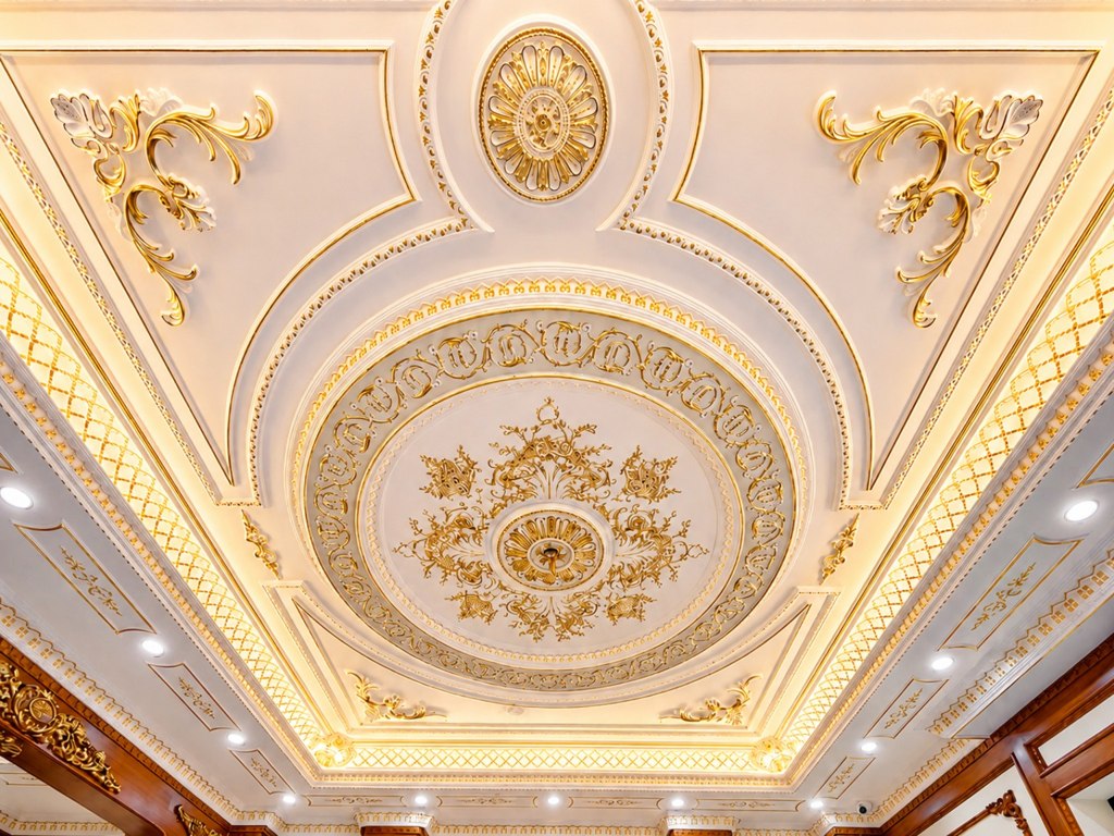 Best Victorian Round Gypsum Ceiling Design