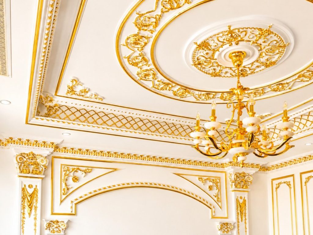 Luxury Victorian Gypsum Ceiling Design