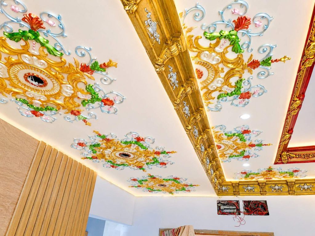 Best Gypsum Victorian Ceiling Design BD