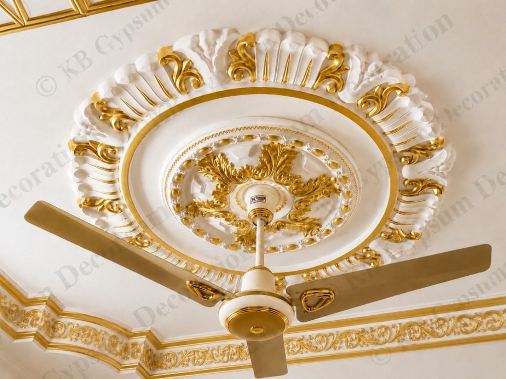 Colorful Gypsum Border Corner Design BD