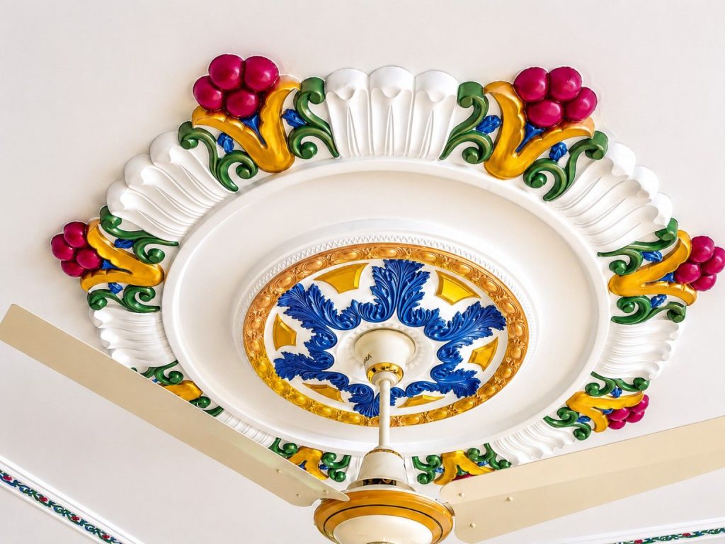 Best 56inchi Gypsum Ceiling Rose Design