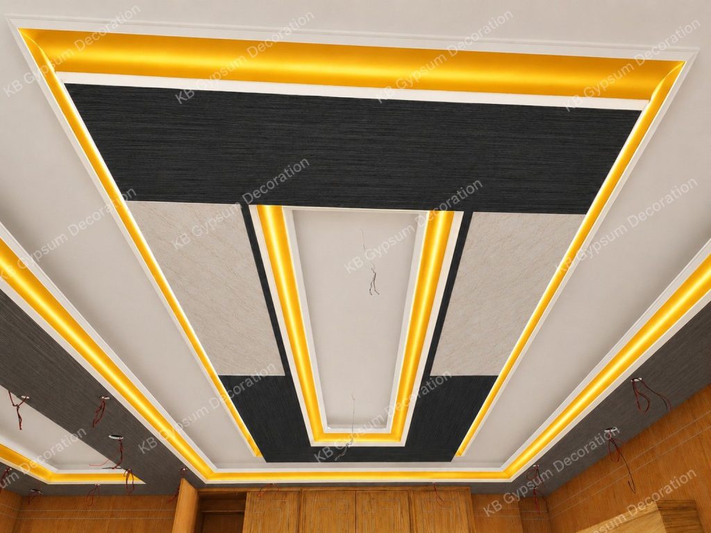 Best Royal Floral Gypsum Ceiling Design BD