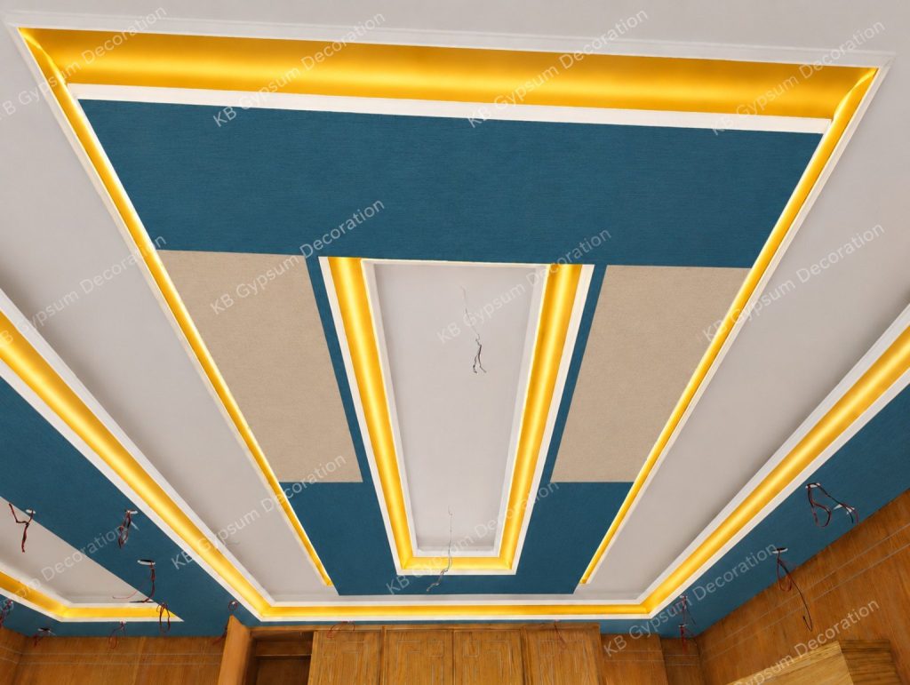 Best Royal Floral Gypsum Ceiling Design BD