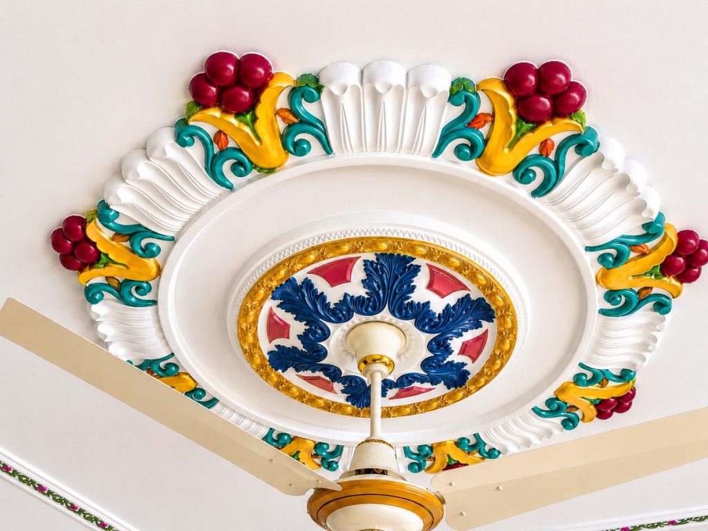 Best 56inchi Gypsum Ceiling Rose Design