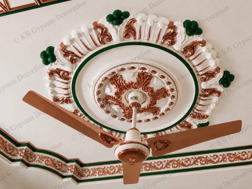 Colorful Gypsum Border Corner Design BD