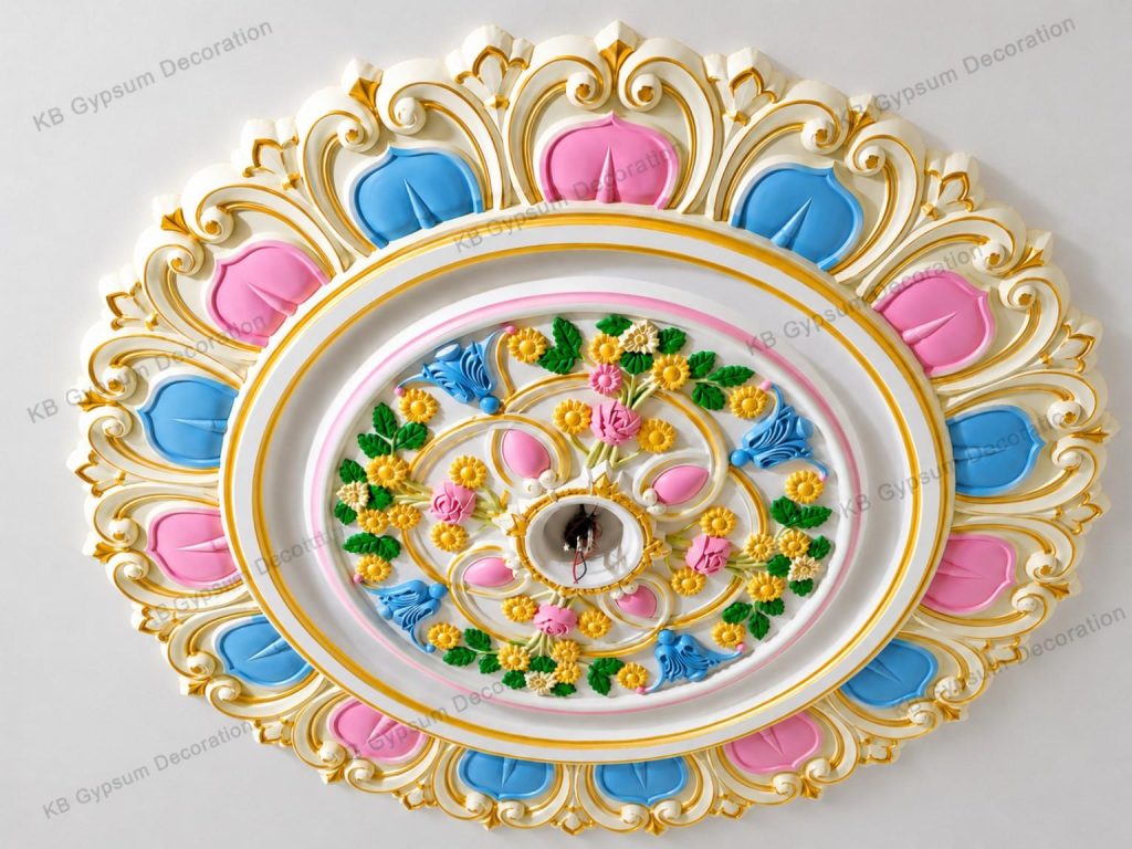 Premium 56 inchi Gypsum Ceiling Rose Design