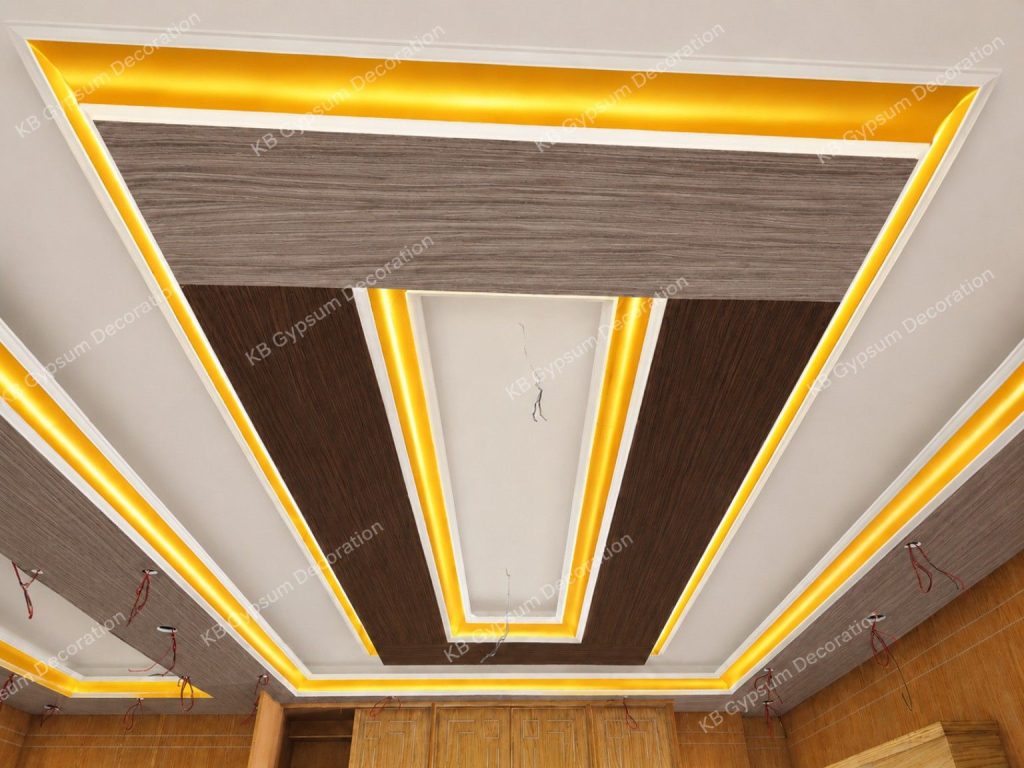 Royal Floral Gypsum Ceiling Design BD