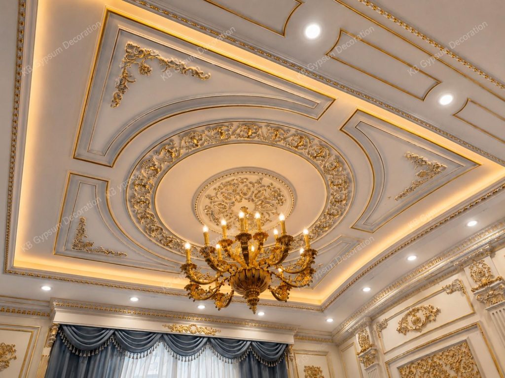 Luxury Gypsum Vitorian Ceiling Design