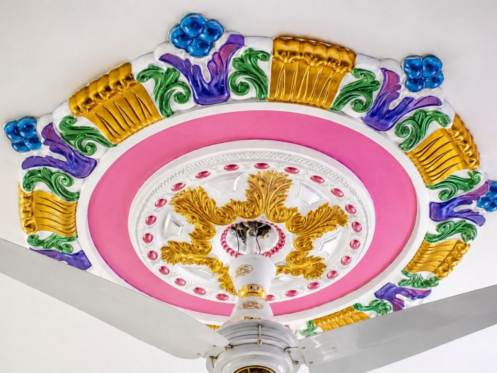 Best 56 Inch Gypsum Ceiling Rose Design