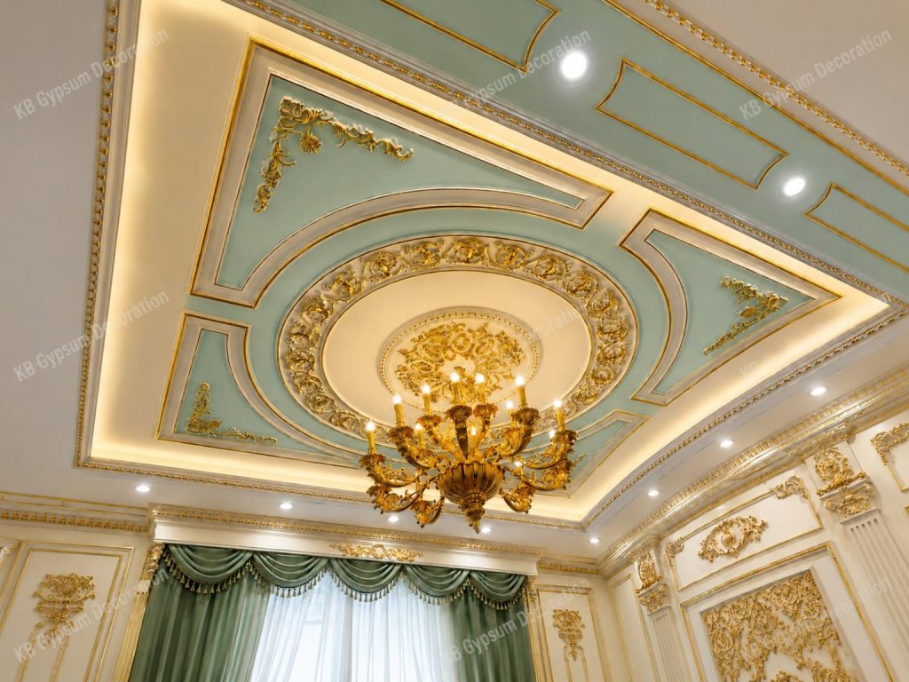 Luxury Gypsum Vitorian Ceiling Design