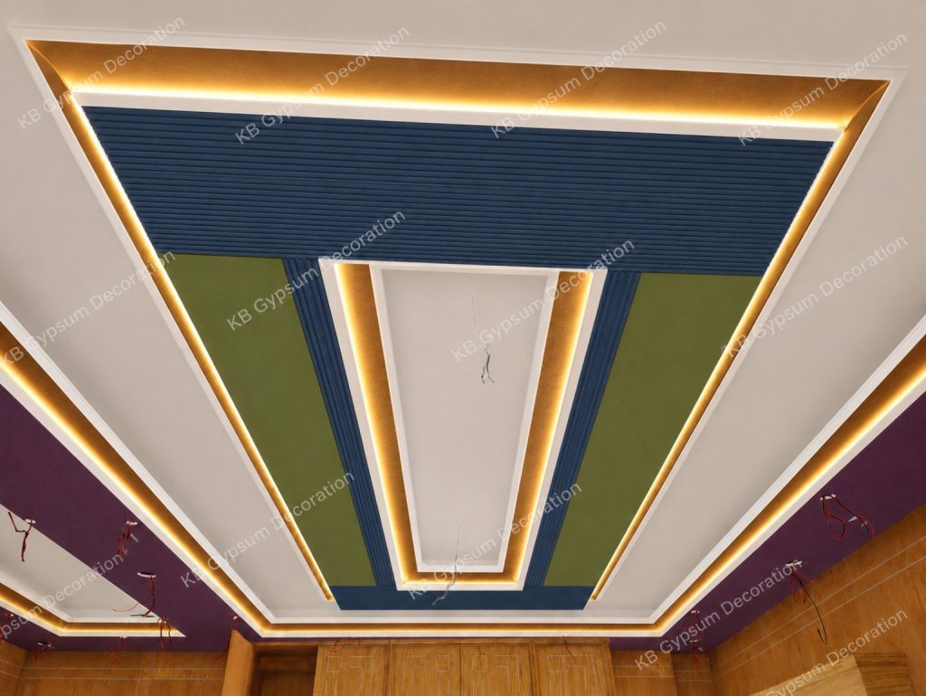 Best Royal Floral Gypsum Ceiling Design BD