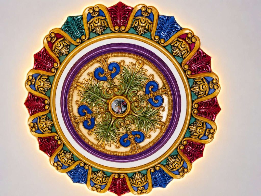 Best 52 Inchi Gypsum Celilng Rose Design