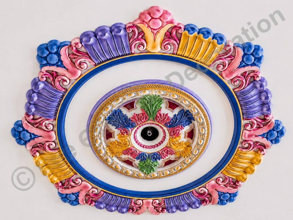 Premium 56 inchi Gypsum Ceiling Rose Design