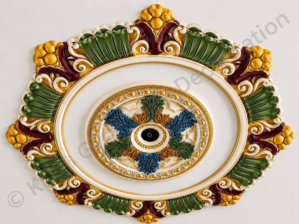 Premium 56 inchi Gypsum Ceiling Rose Design