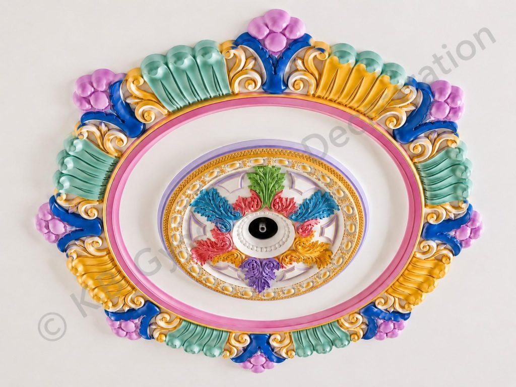 Premium 56 inchi Gypsum Ceiling Rose Design