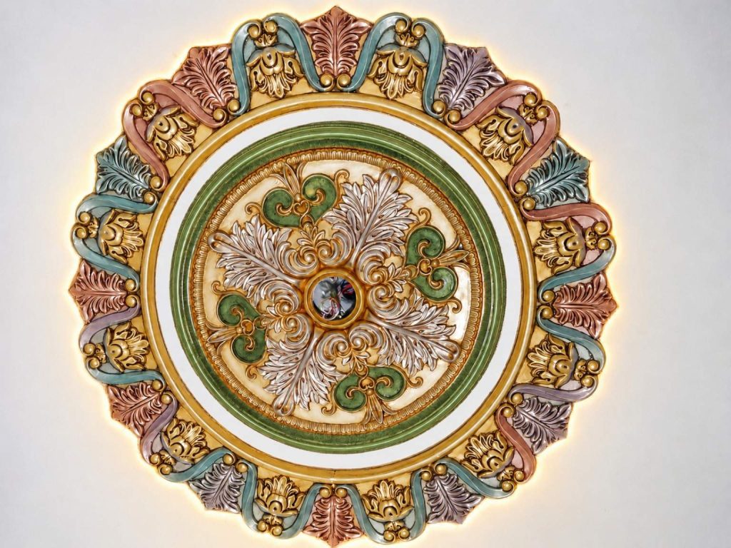 Best 52 Inchi Gypsum Celilng Rose Design