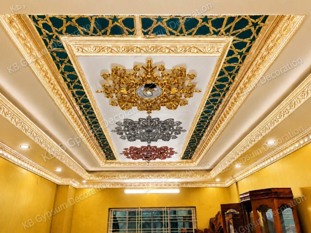 Best Gypsum Victorian Ceiling Design BD