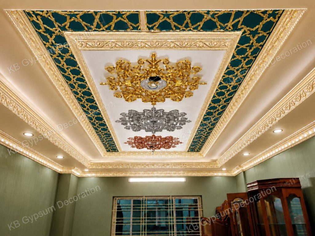 Best Gypsum Victorian Ceiling Design BD