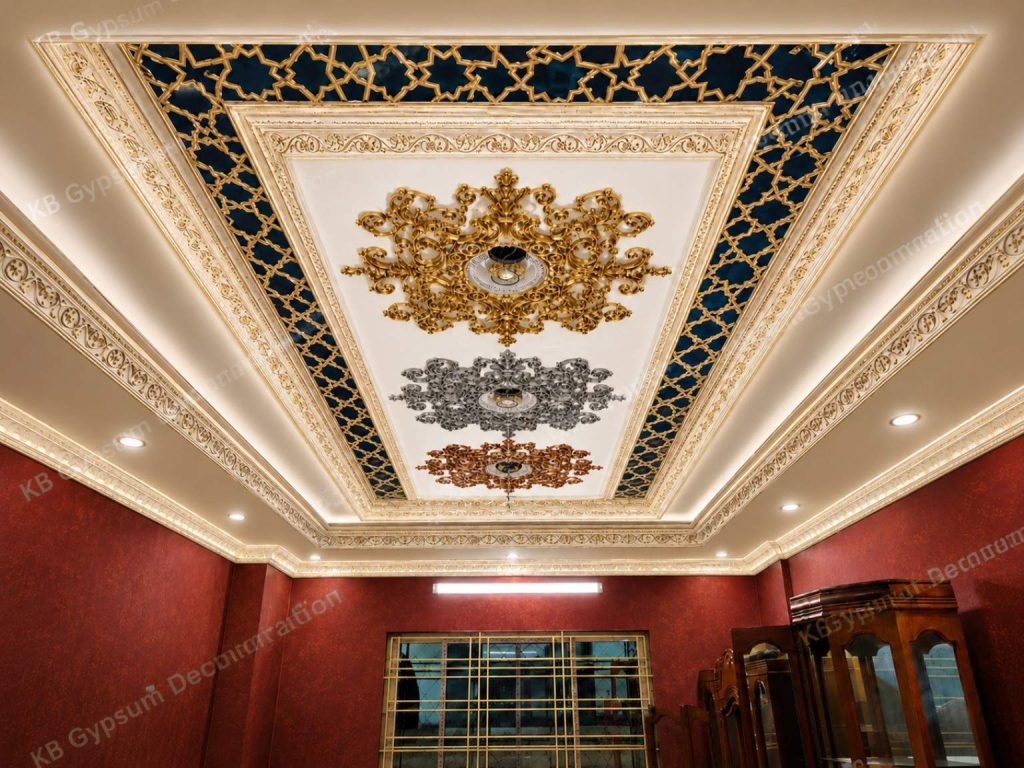 Best Gypsum Victorian Ceiling Design BD