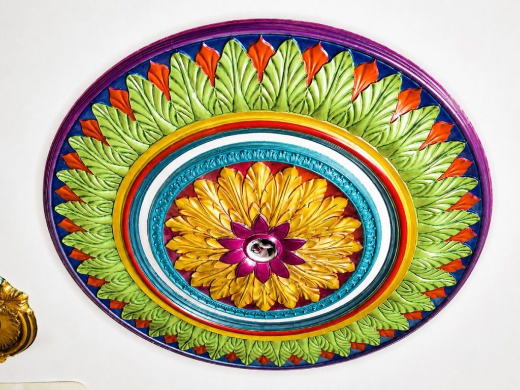 Amazing 56 Inch Gypsum Ceiling Rose Design