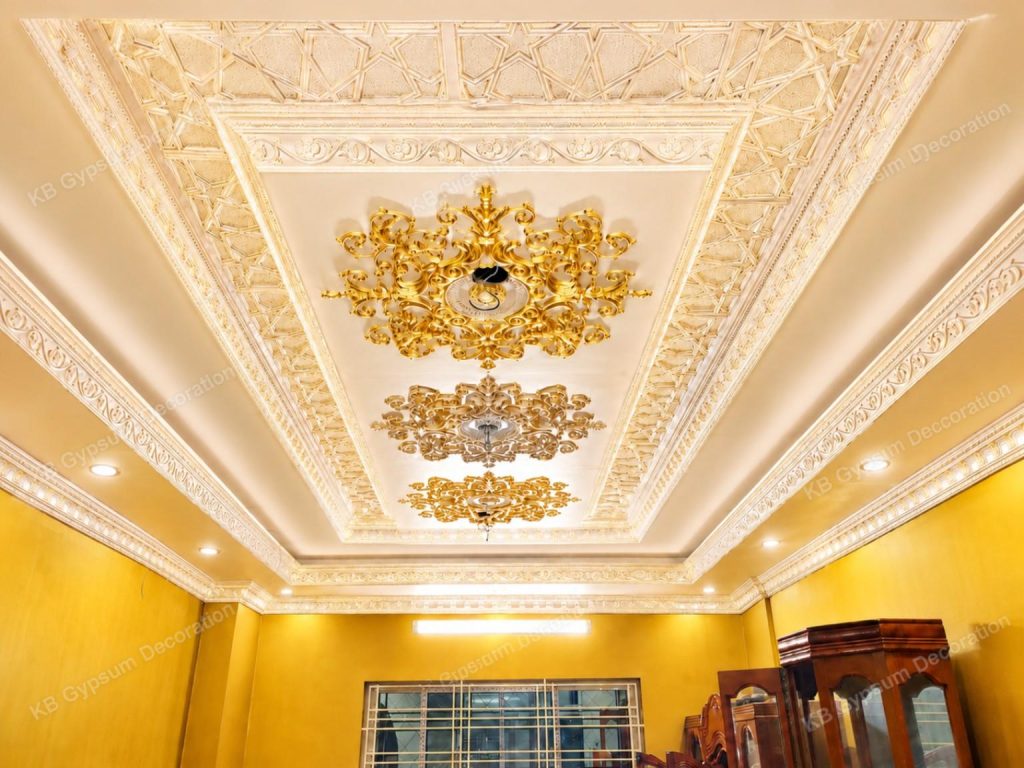 Best Gypsum Victorian Ceiling Design BD