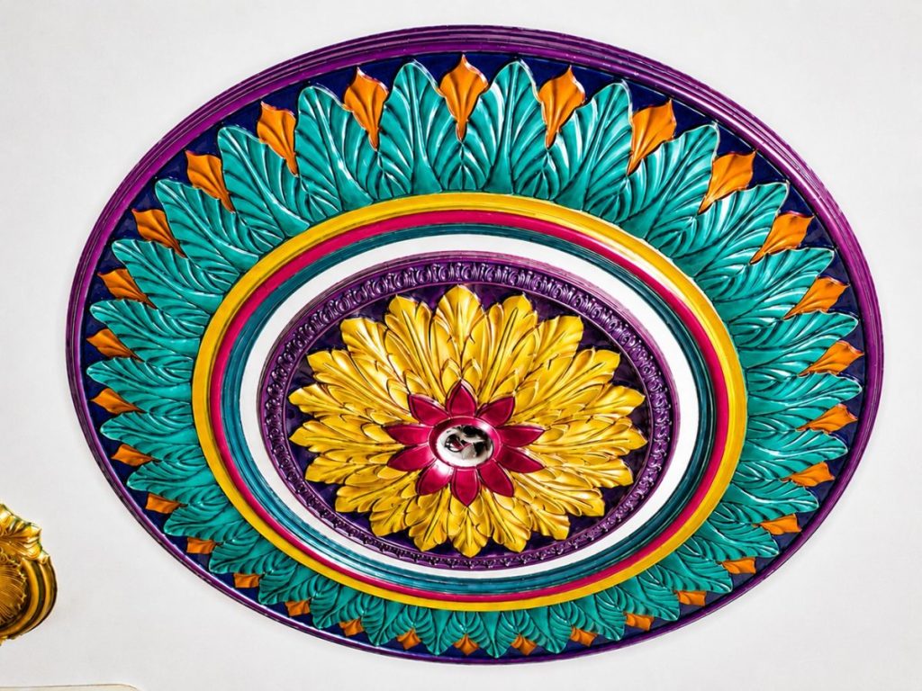 Amazing 52 Inch Gypsum Ceiling Rose Design