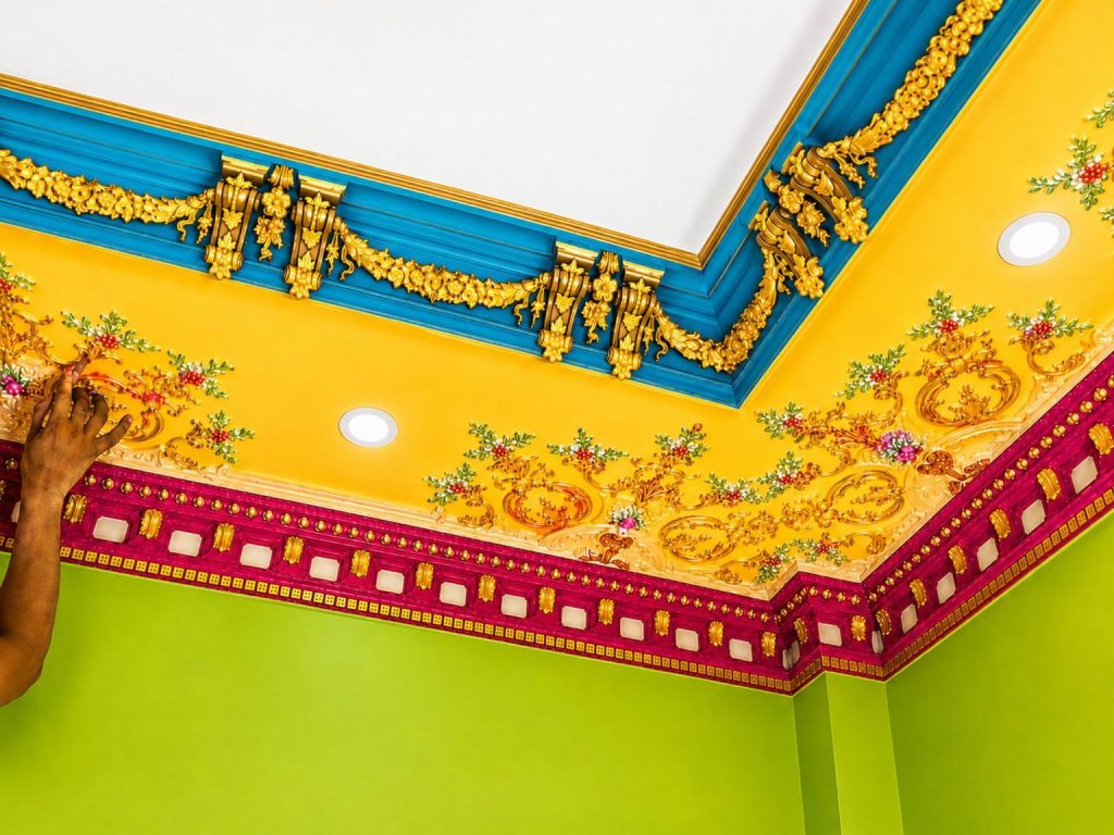 Best Gypsum Victorian Ceiling Design