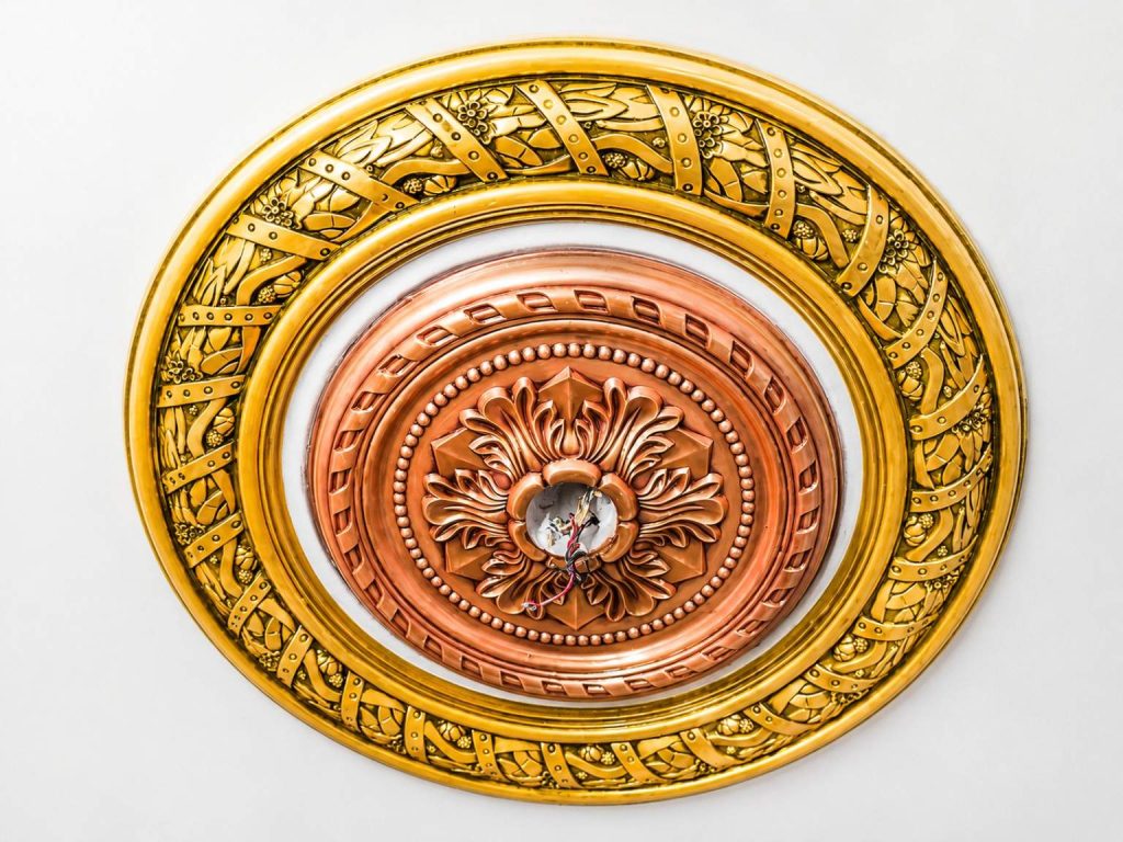 40Inchi Gypsum Ceiling Rose Design
