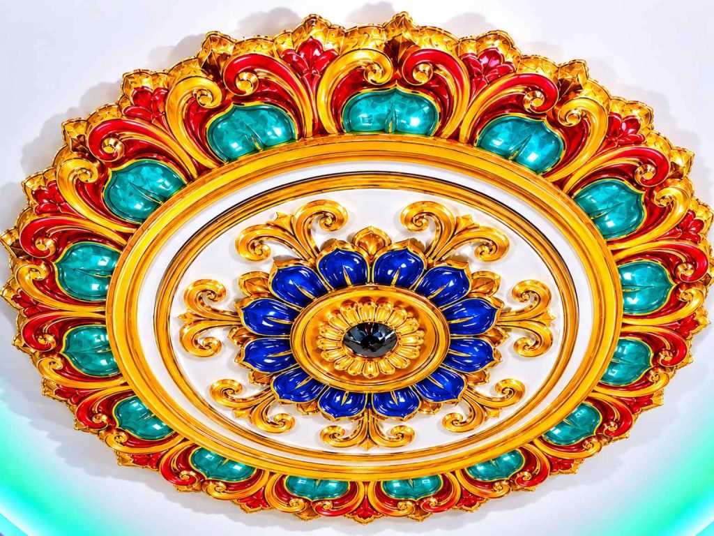 Best 56 Inch Gypsum Ceiling Rose Design