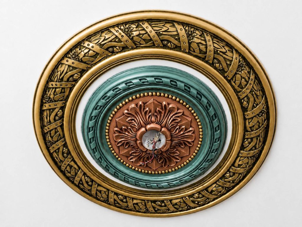40Inchi Gypsum Ceiling Rose Design