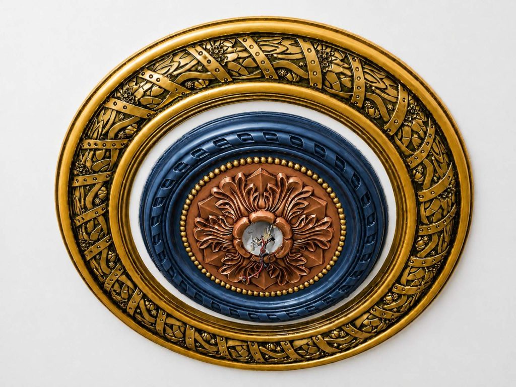 40Inchi Gypsum Ceiling Rose Design