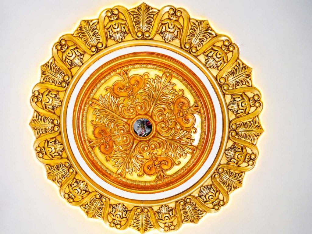 52 Inchi Gypsum Celilng Rose Design