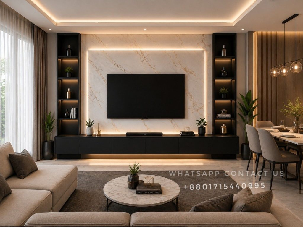 Elegant Interior TV Cabinet Design