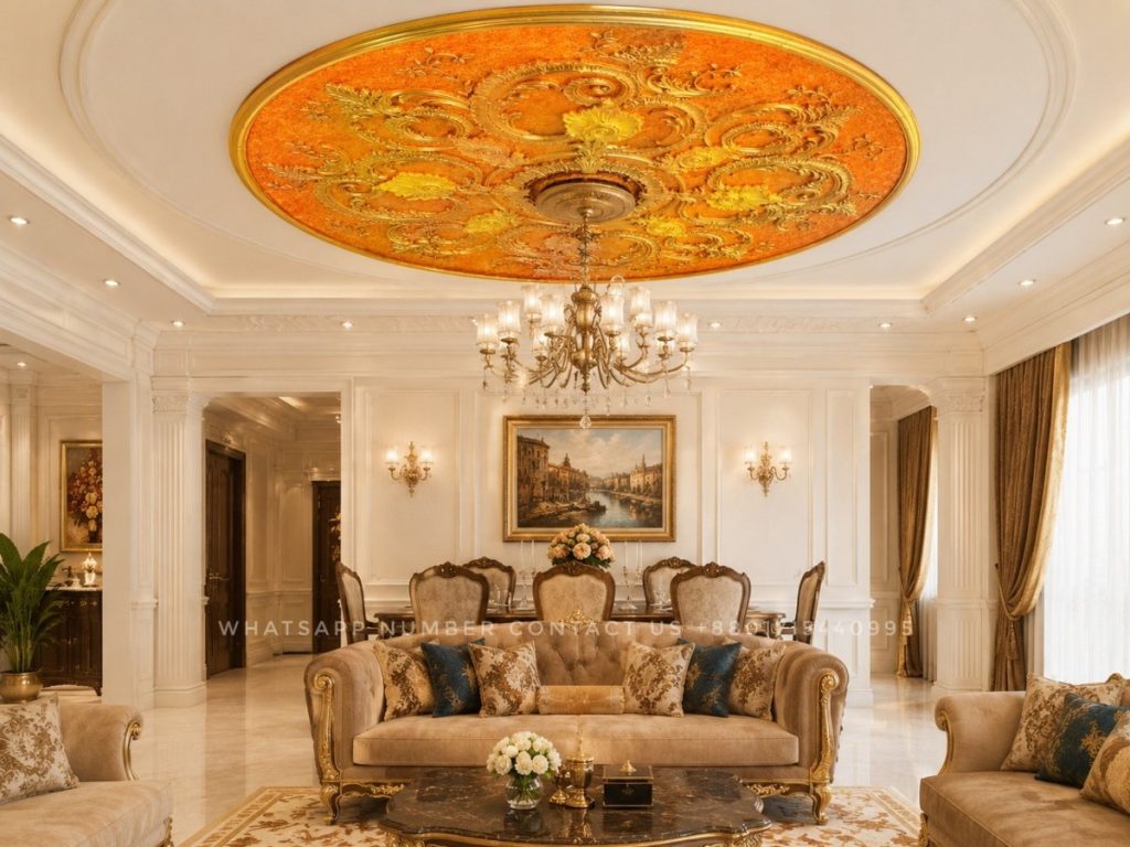 Simple Gypsum Plain Ceiling Design