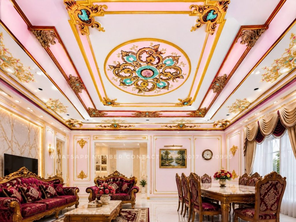 Classic Gypsum Victorian Ceiling Design