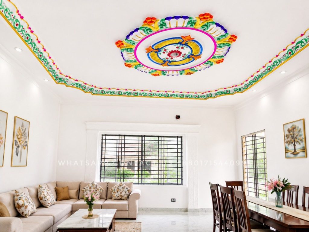 Gypsum Cornice for Living Room