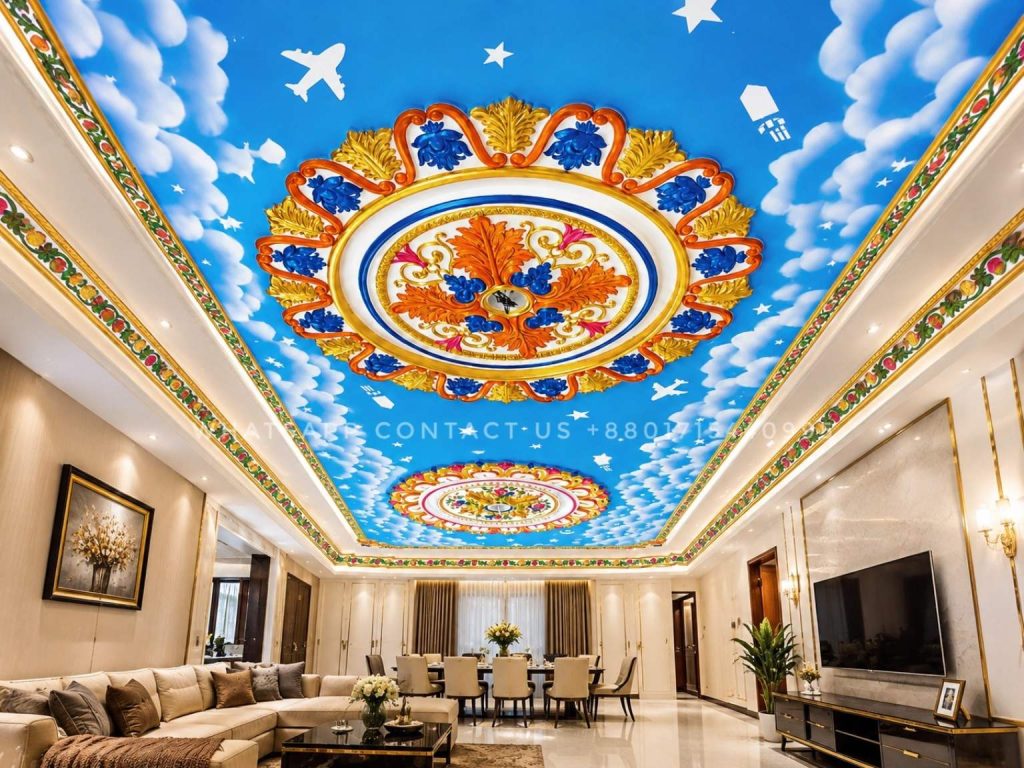 Gypsum Cornice for Large Living Rooms